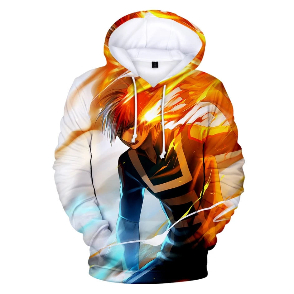 

2021 Fall Hip Hop Hoodie 3D My Hero Academy Men's and Women's Sweatshirt Fashion Cartoon Pullover Sportswear Sweatshirt