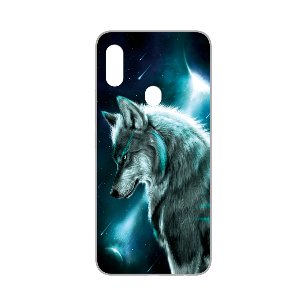 Силиконовый чехол GUCOON для UMIDIGI F1 UMI F1 Play 6,3 дюйма, Мягкий защитный чехол для телефона из ТПУ, чехол-бампер с изображением волка