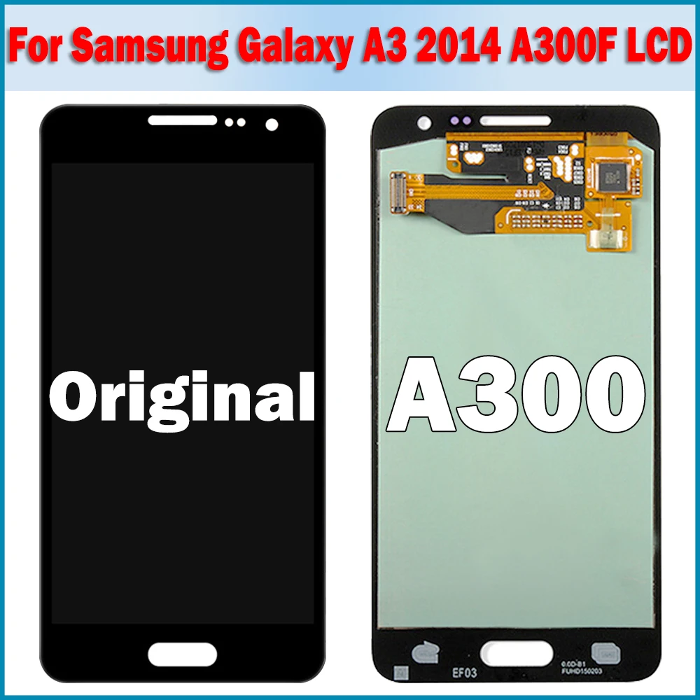 Оригинальный ЖК дисплей 4 5 AMOLED A300F для SAMSUNG Galaxy A3 2015 A300 A3000 A300H A300M с сенсорным