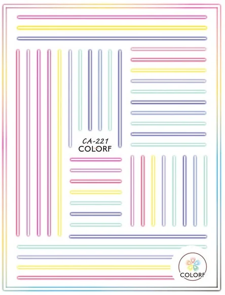 Новинка SOLONAIL designs-137 3d наклейки для дизайна ногтей Переводные медведи поставщик дизайна ногтей аксессуары для ногтей - Цвет: CA-221