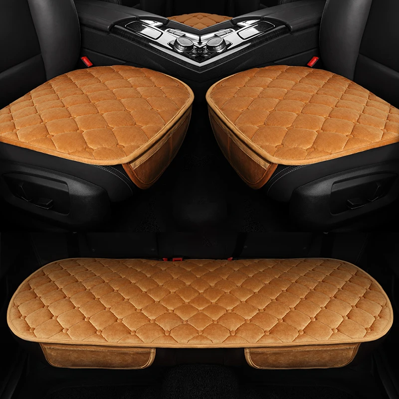 Karcle подушку сиденья автомобиля зимнее теплое вельветовое пальто с плюшевой