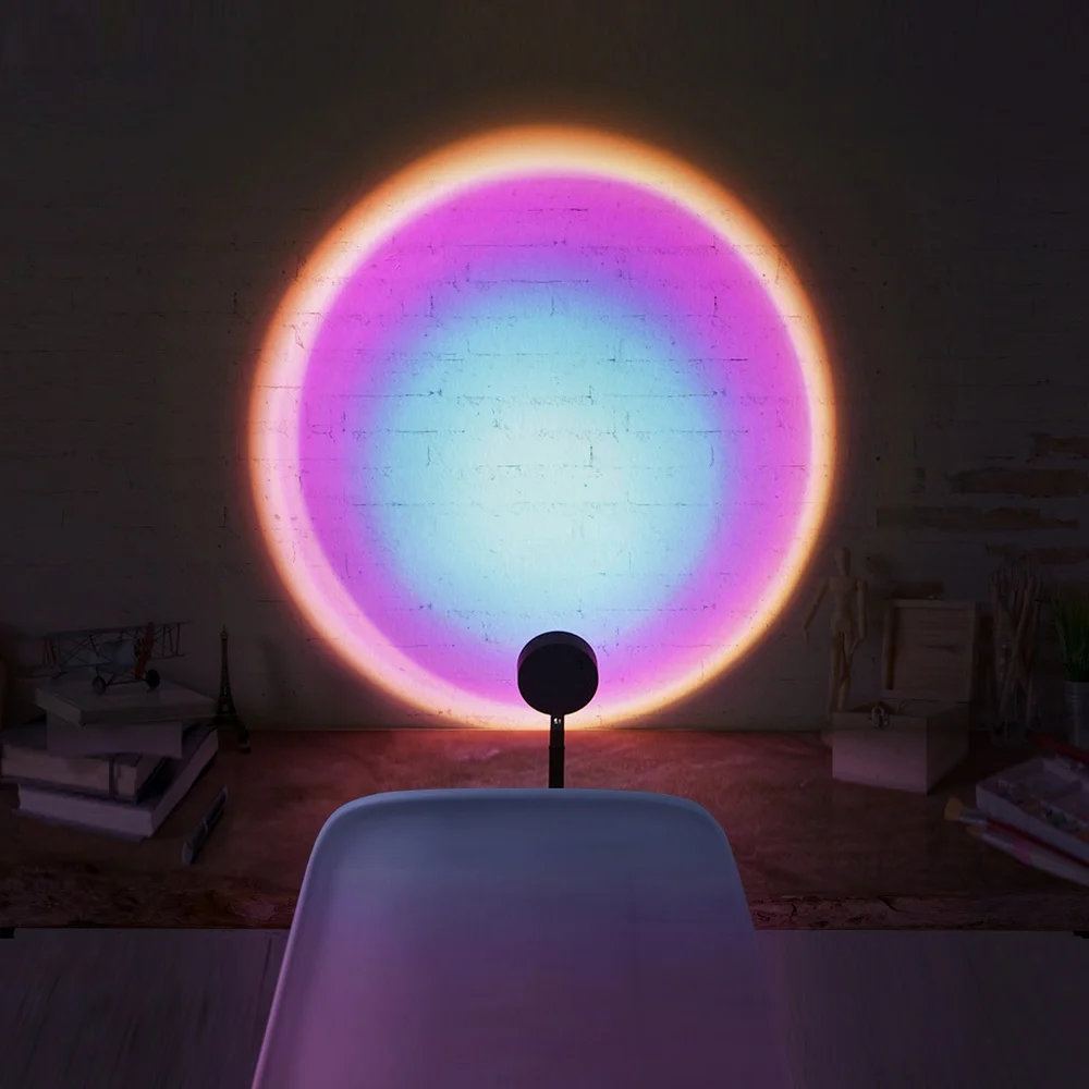 Проекционный ночник с закатом фон для прямой трансляции как Галактический