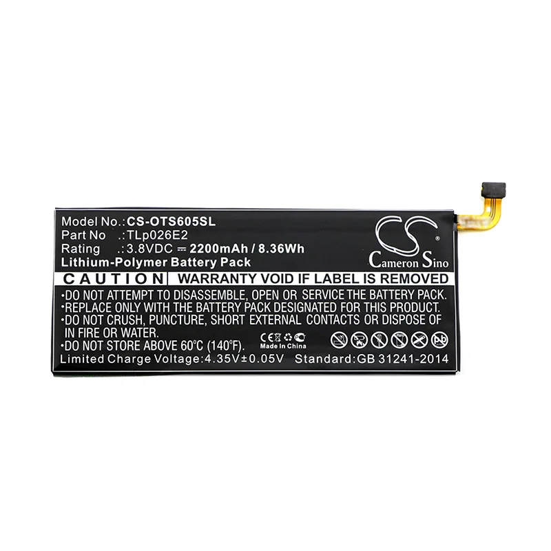 

CameronSino for BLACKBERRY DTEK50 DTEK50 LTE AM STH100-1 Neon STH100-2 for ALCATEL Idol 4 Dual Sim battery