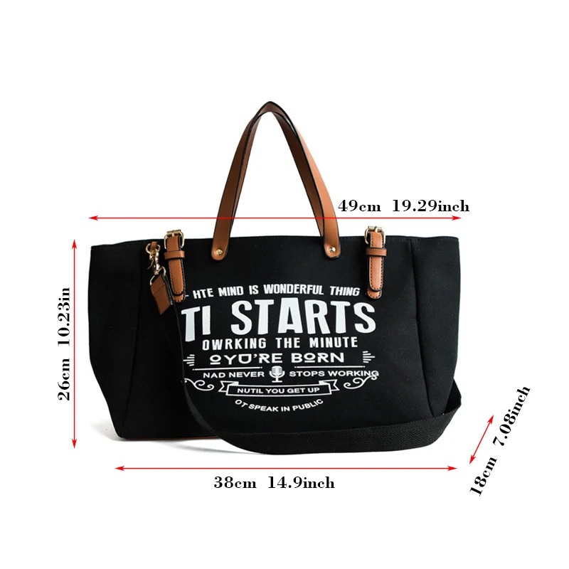 

Canvas Large Tote Bags for Women Summer Beach Women`s Handbag Shopper Letter Print Female Big Bag Shoulder Shopping Vacation XXL