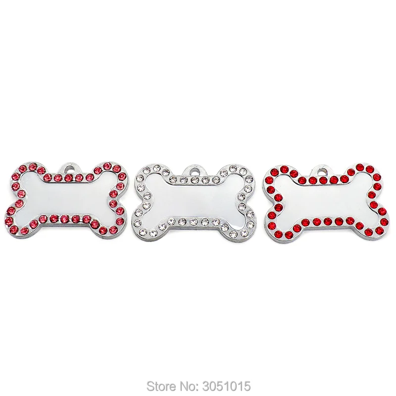 100 шт. идентификационные метки Стразы для собак из нержавеющей стали|ID бирки| |