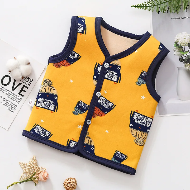 ZSIIBO/Детский жилет осенне-зимний для маленьких мальчиков и девочек 0-3-5 лет малышей