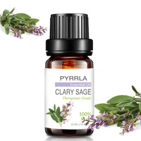 pyrrla 10ml clary sage pure essential oils hair care purifying air for aromatherapy diffuser massage frankincense fragrance oil