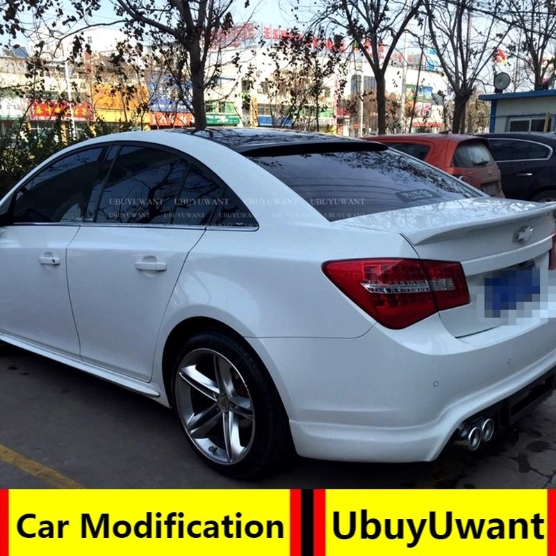 

For Chevrolet Cruze 2009-2013 ABS Roof Spoiler with light Primer Color Tail Wing Decoration Rear Roof Spoilers Wings