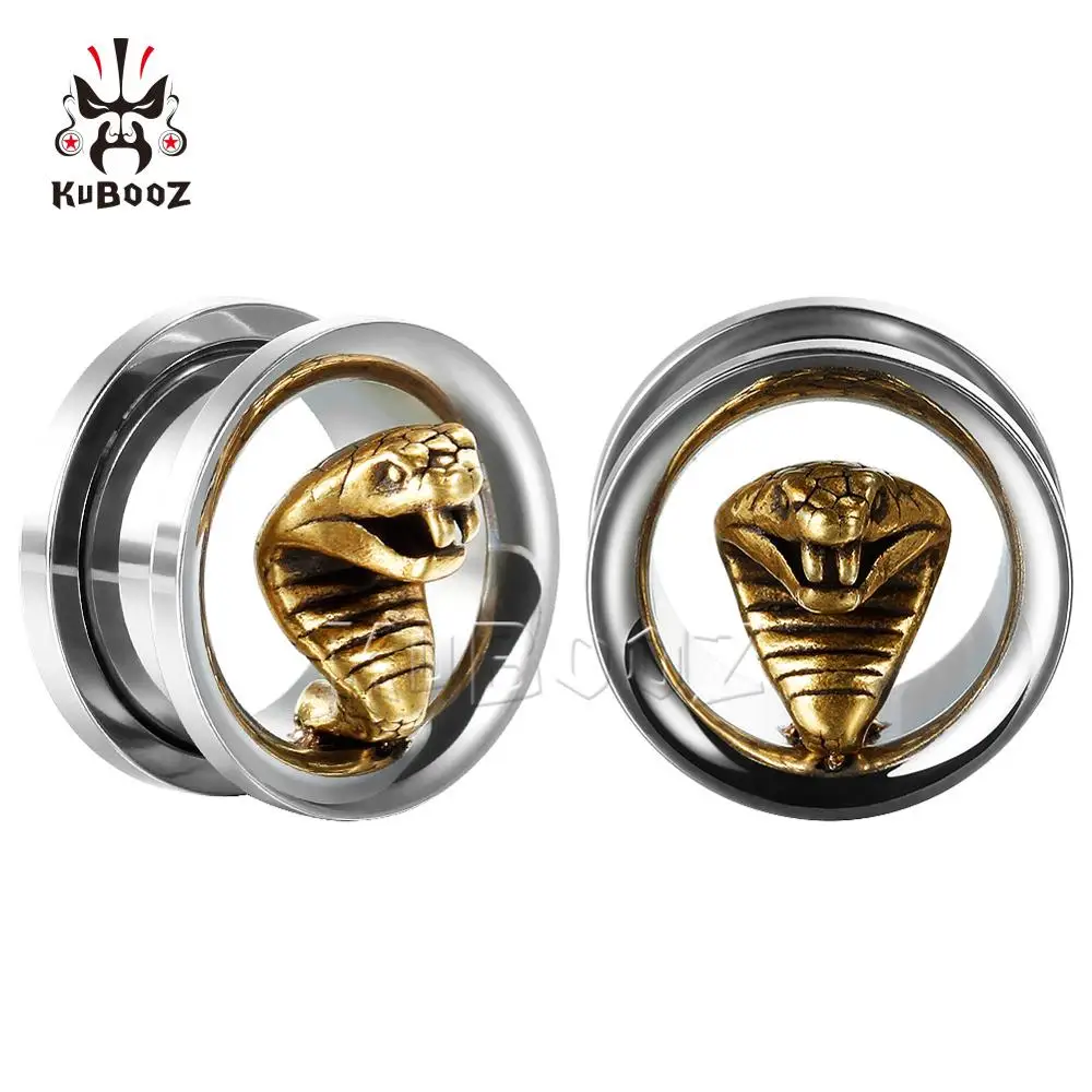 Серьги кобры KUBOOZ Из Нержавеющей Стали Для Пирсинга Ушей Новое поступление серьги