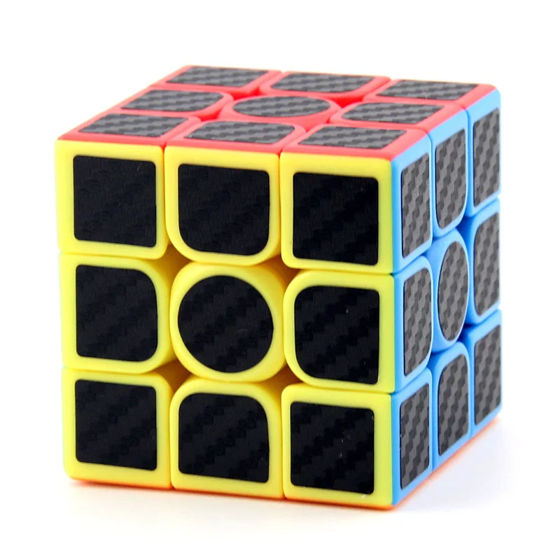 

Meilong Dragon 3x3x3 Carbon Fibre Sticker Speed Magic Cube 3x3 55mm Moyu Multi-Color 3D IQ Game Twist Puzzle Toy Brain Teaser