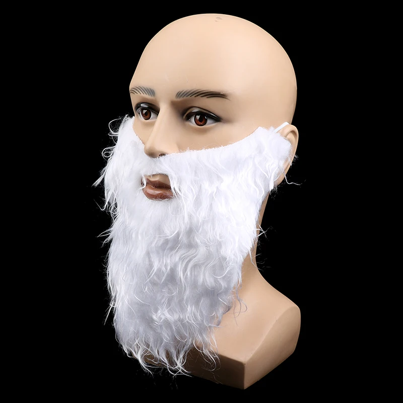 Party performance props Santa Claus white beard fake Beard Set Xmas Party Decor