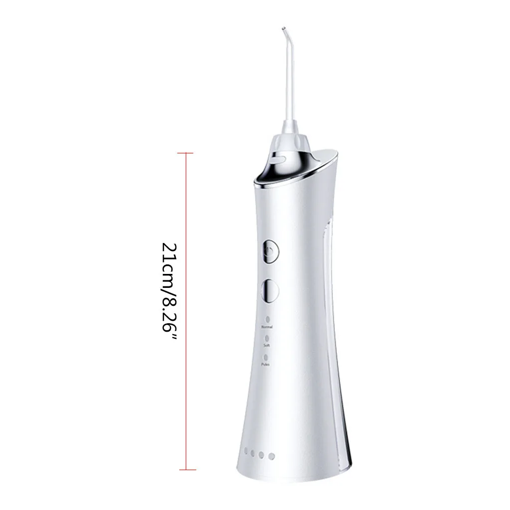 

Cordless Water Flosser Teeth Cleaner Dental Oral Irrigator with 5 Jet Tips 3 Adjustable Modes