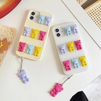 color three dimensional cartoon tpu soft phone case iphone 12 11 pro max x xs xr 7 8 plus anti drop protective back cover