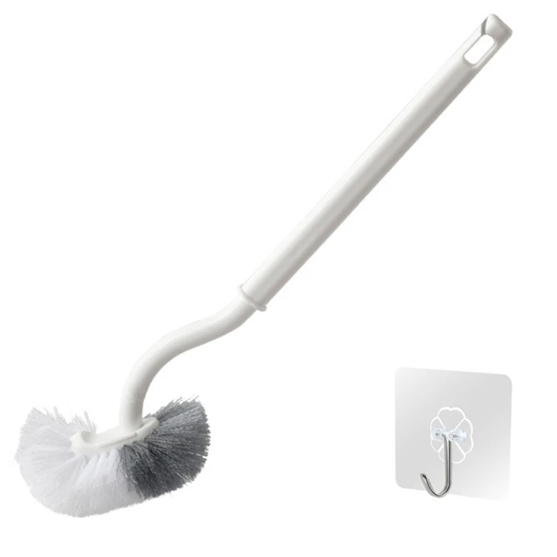 

2pcs/set Bathroom Bristle Toilet Brush with Strong Adhesive Hooks Shower Room Floor Clearance Cleaning Brushes X37B