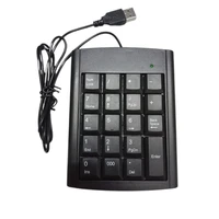 usb wired 19 keys mini portable numeric keypad external number keyboard for laptop desktop computer pc plug and play