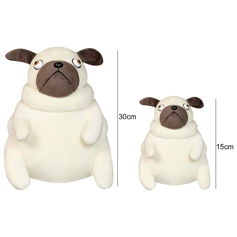

Fat Pug Plush Cushion Soft Superior Texture Full Filled Cute Pug Doll Dog Plush Cushion for Home Pillow Decoration Children toys