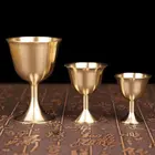 Латунная чашка для напитков, бокал для напитков, Коктейльная чашка, Золотой винтажный креативный подарок для бара, домашний декор