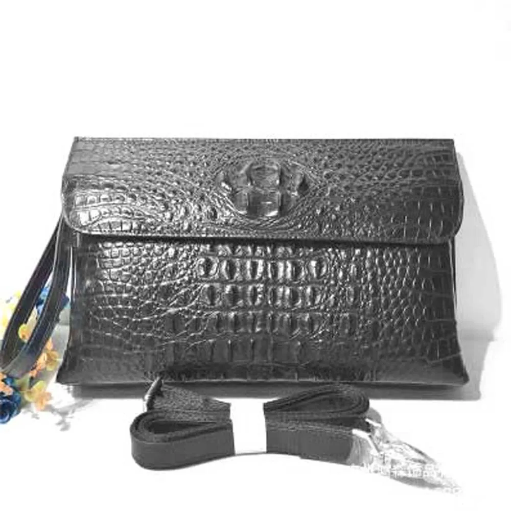 

hongsen new crocodile handbags Single shoulder bag multi-function leisure Inclined shoulder bag men clutch bag