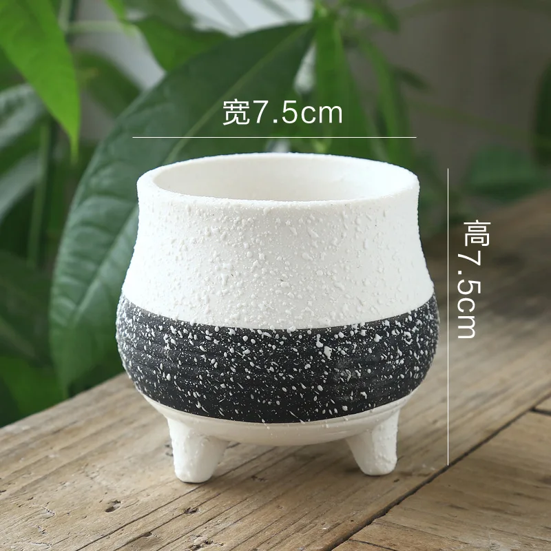 Снежная глазурь кашпо для суккулентных растений горшок кактуса/контейнер мини