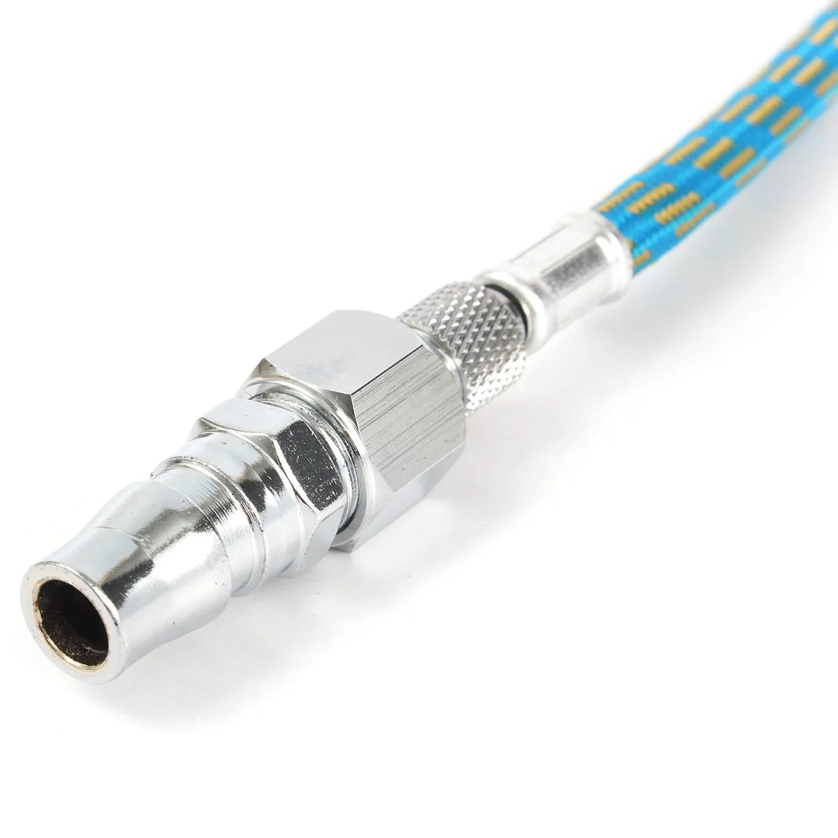 Braided Airbrush Compressor Air Hose Spray Pen Woven Pipe + Male Adapter Blue | Инструменты