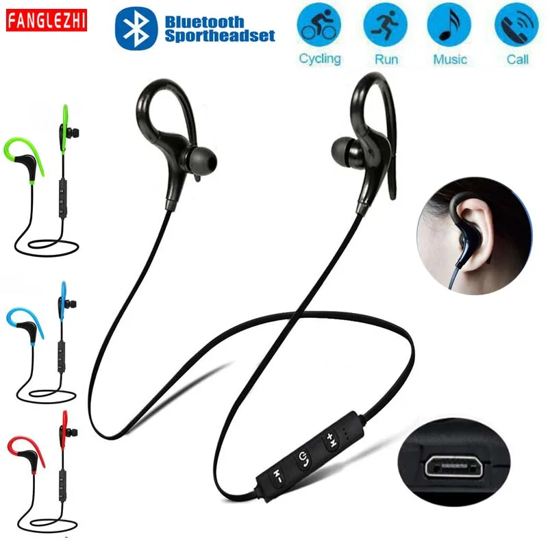 Ушные телефоны Bluetooth Беспроводные наушники с нашейным ободом с микрофоном Bluetooth наушники спортивные для samsung Xiaomi для смартфонов