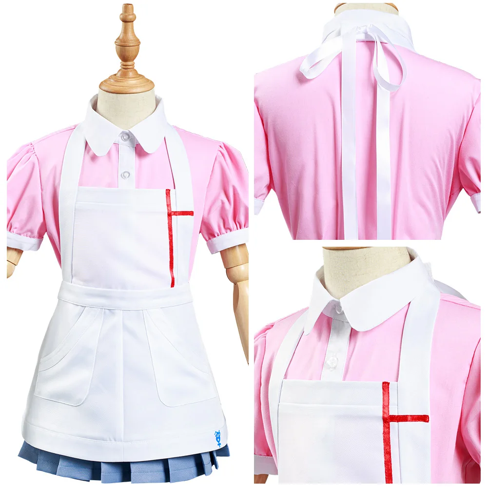 

Danganronpa 2:Goodbye Despair Mikan Tsumiki Cosplay Costume Kids Children Shirt Skirt Outfits Halloween Carnival Suit