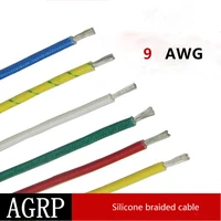 9awg high temperature 300 %e2%84%83 silicone heat resistant glass fiber braided wire and cable