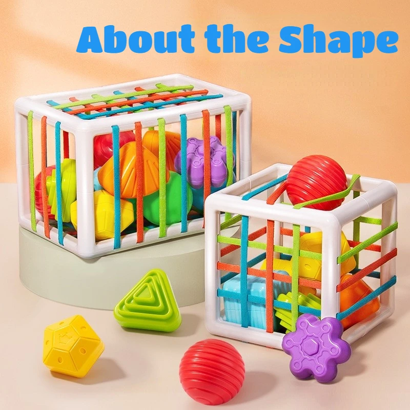 New Montessori Colorful Shape Blocks Sorting Game Baby Learning Educational Toys For Children Bebe Birth Inny 0 12 Months Gifts | Игрушки и