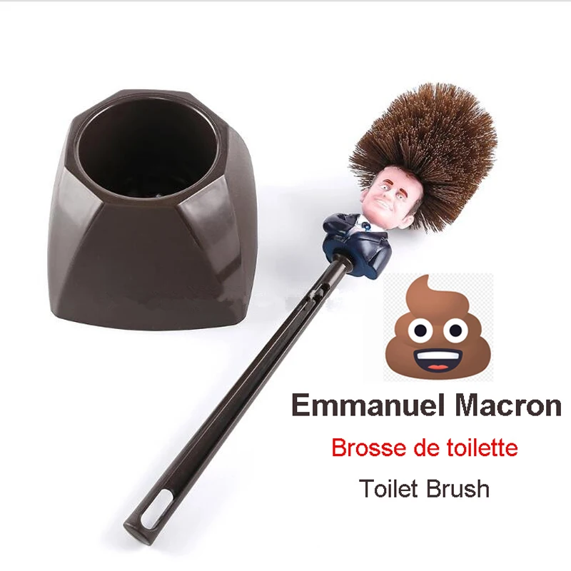 

Toilet Brush Holders WC Borstel Emmanuel Macron Brosse ,Original Trump Toilet Brush, Make Toilet Great Again Commander In Crap