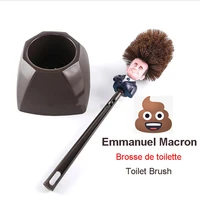 toilet brush holders wc borstel emmanuel macron brosse original trump toilet brush make toilet great again commander in crap