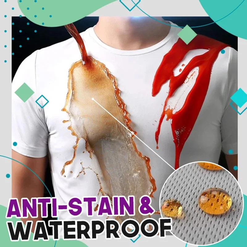 

Waterproof Short Sleeve T-shirt Round Neck Pullover Quick-drying Loose Tee Shirt -OPK