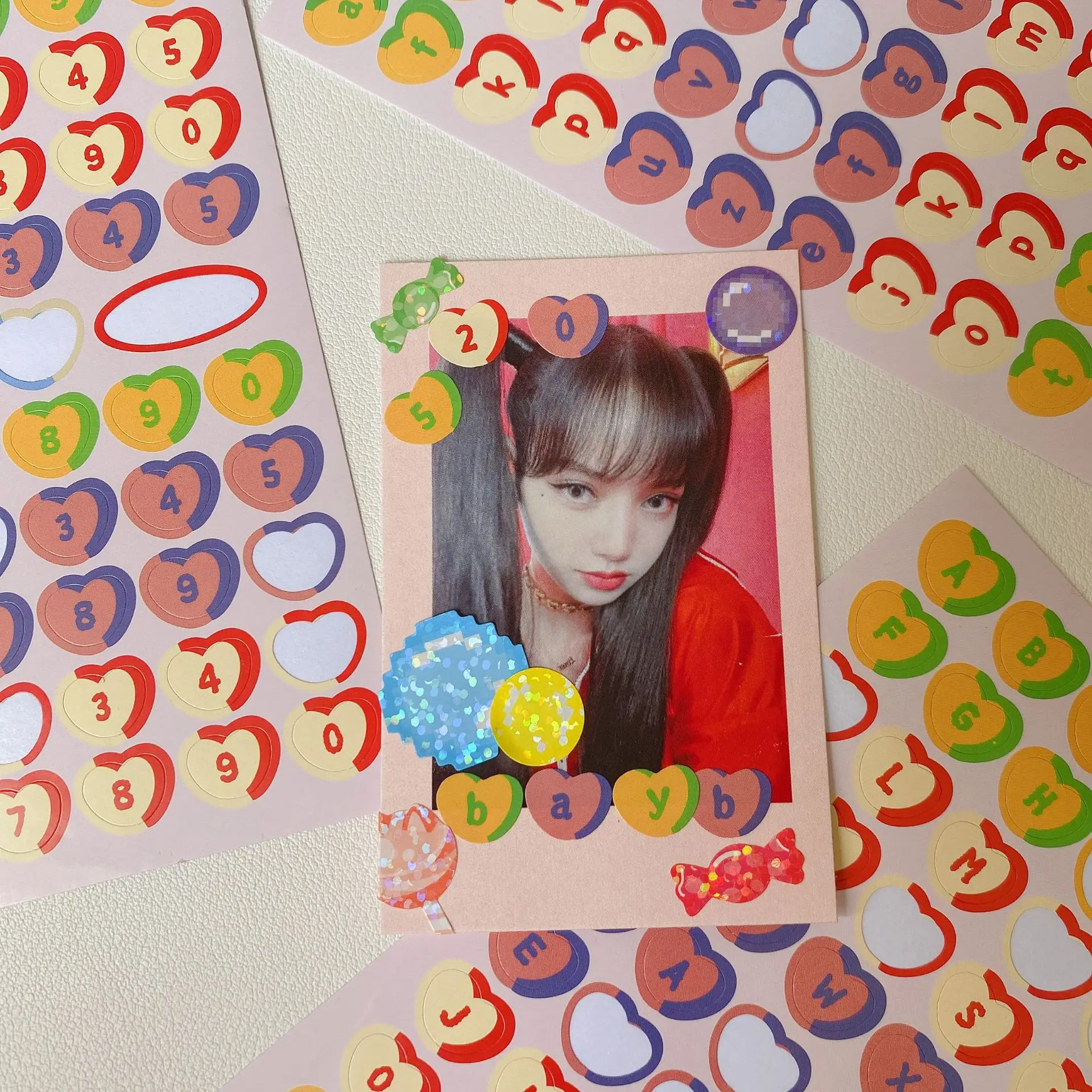 

3 шт., декоративные наклейки в форме сердца