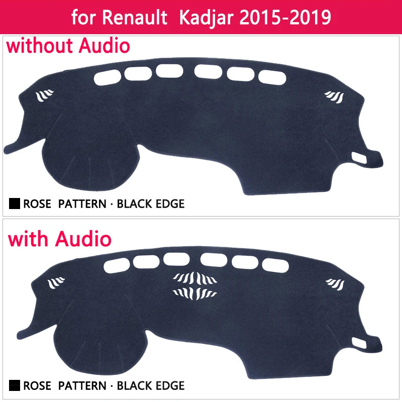 Защитная накладка на приборную панель для Renault Kadjar 2015 2016 2017 2018 2019 автомобильные