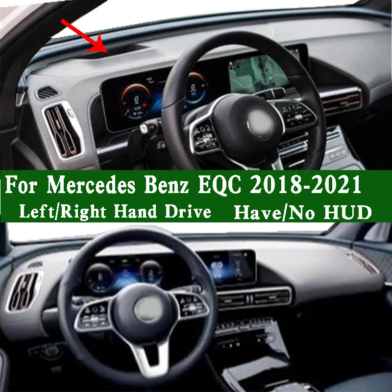 

For Mercedes Benz EQC 400 350 N293 2018-2022 Dashmat Dashboard Cover Instrument Panel Pad Dash Mat Carpet Ornaments