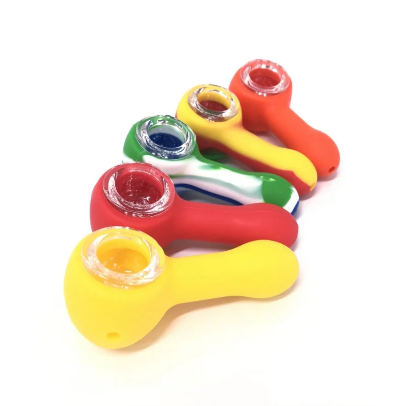 

Home Travel Unbreakable Skull-Shaped Silicone Smoking Pipe Weed Grinder Tobacco Cigarette Accessories Random Color -1
