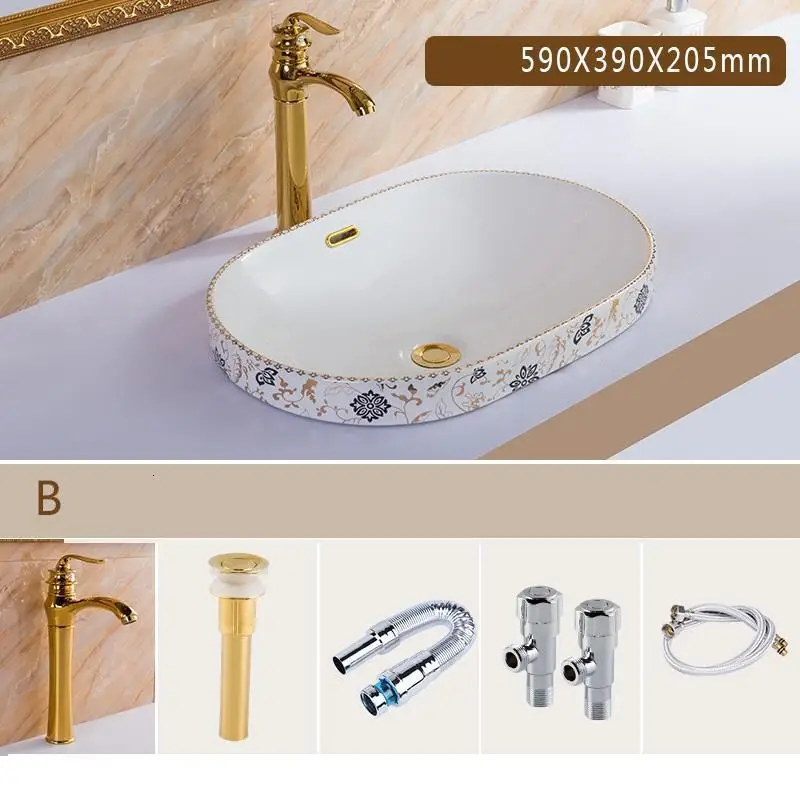 Number 6 Bagno Lavatorio Wasbak чаша Fregadero Umywalka Lavabo Sobre Encimera Evier De Pia Ванная Комната Раковина Куба Banheiro умывальник - Цвет: Number 6