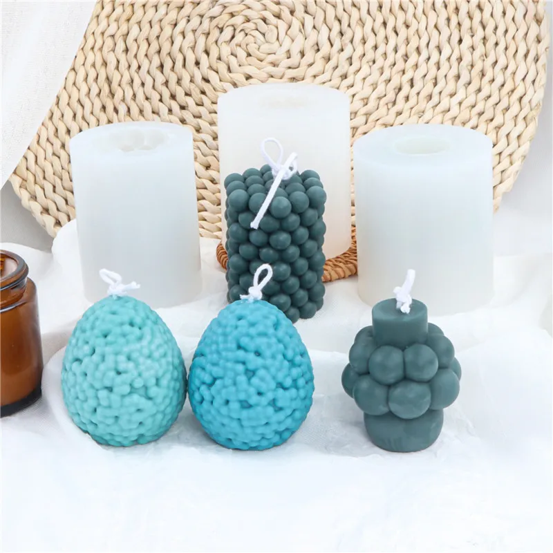 Силиконовая форма в виде пасхальных яиц ароматизированных свечей для