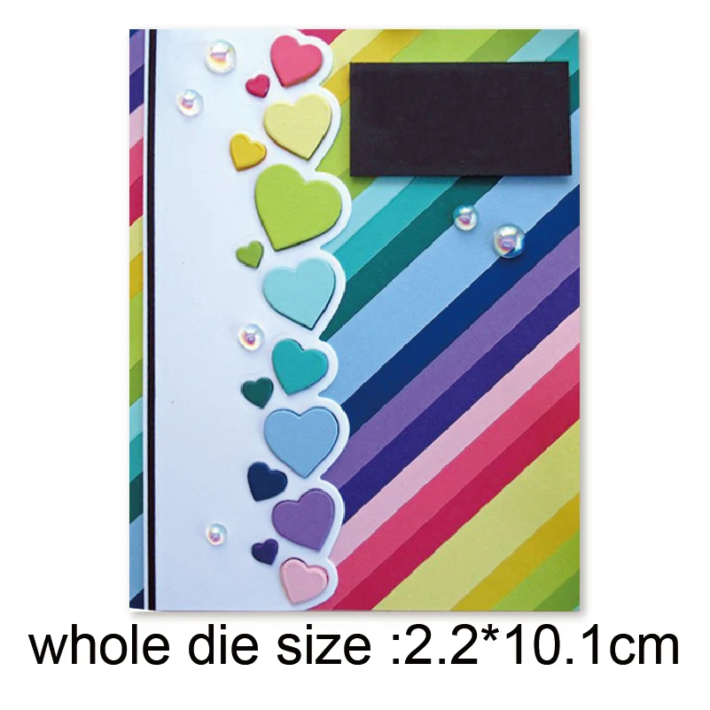 

heart shape stripe frame Metal Cutting Dies Stencil for DIY Scrapbooking Album Embossing Paper Cards Decoratve Crafts Die Cuts