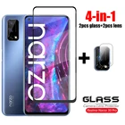 Стекло на Realme Narzo 30 Pro 5G, полное покрытие, закаленное стекло, защита для объектива HD телефона, для Oppo Realme Narzo 30 Pro 5G