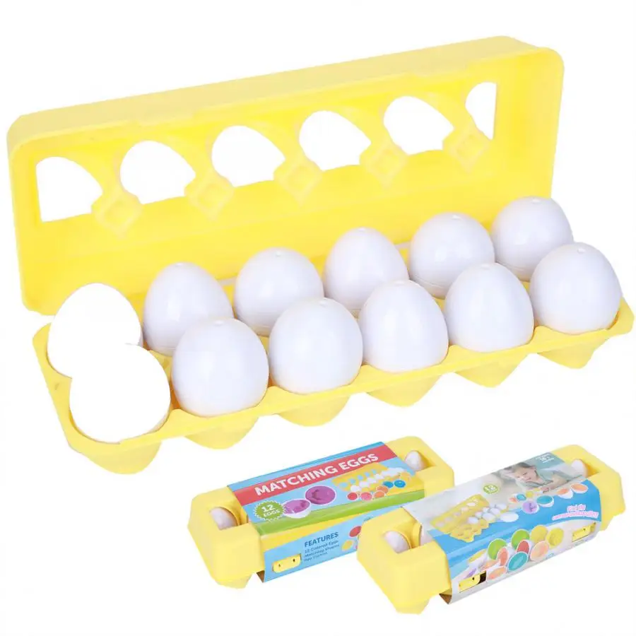 12 шт. детские развивающие пазлы яйца|Сортеры| |