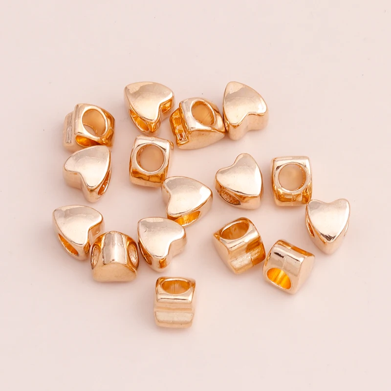 Бусины с отверстием для подвесок цепочек браслетов ювелирных изделий 50 шт. 9 х7 мм