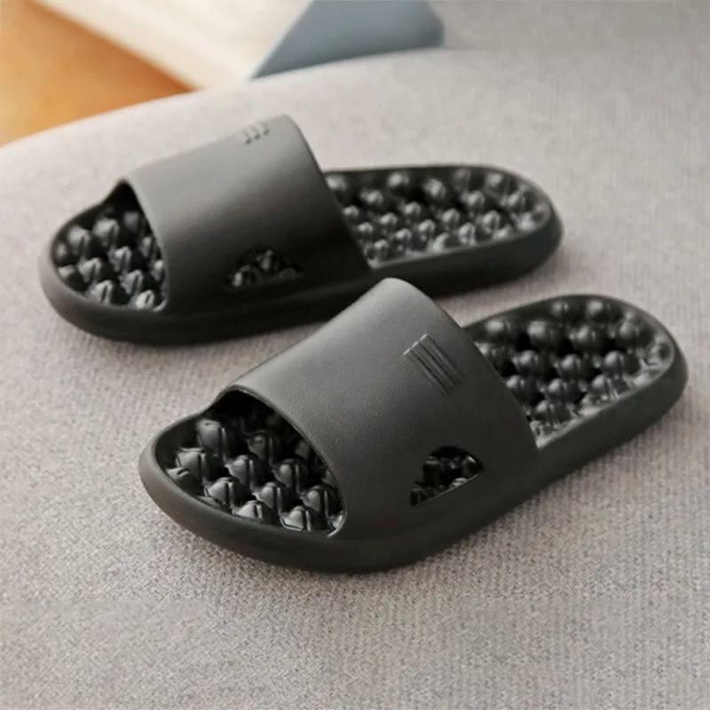 

2021Summer Slippers Women Casual Soft Comfort Slides Bathroom Non-slip Shoes Massage Soles Slippers Couple Wearable Slippers