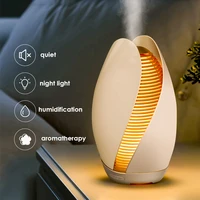 beautiful bud aroma diffuser bpa free household bedroom essential oil aromatherapy machine warm light air humidifier dc24v
