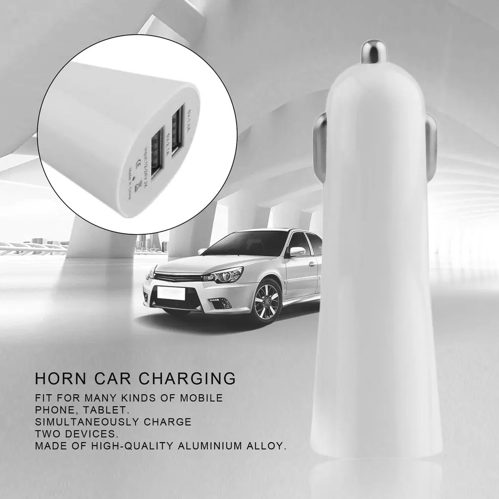 Новинка 2017 универсальное автомобильное зарядное устройство с двумя USB-портами А