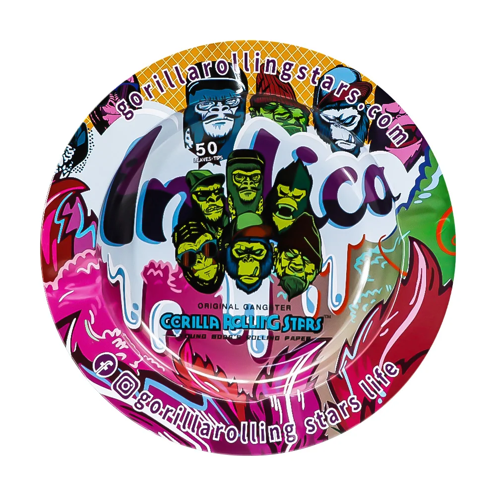 

Orangutan Pattern Metal Cigarette Ashtray Outdoor Cigarette Cigar Ash