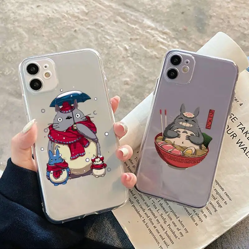 

Studio Ghibli Totoro Phone Case for iphone 13 11 12 pro XS MAX 8 7 6 6S Plus X 5S SE 2020 XR case