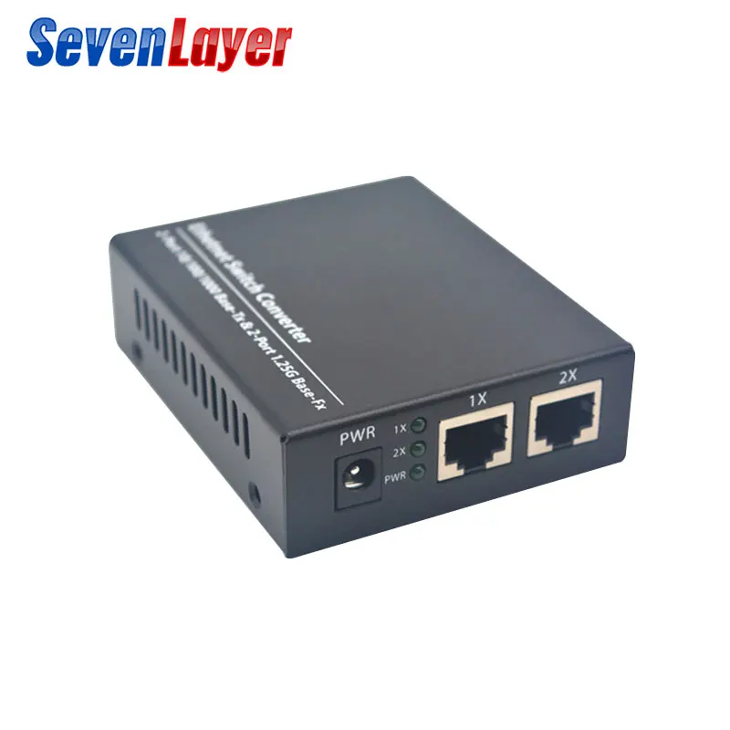 Волоконный коммутатор 10/100/1000 м 2 RJ45 UTP SC волоконный гигабитный