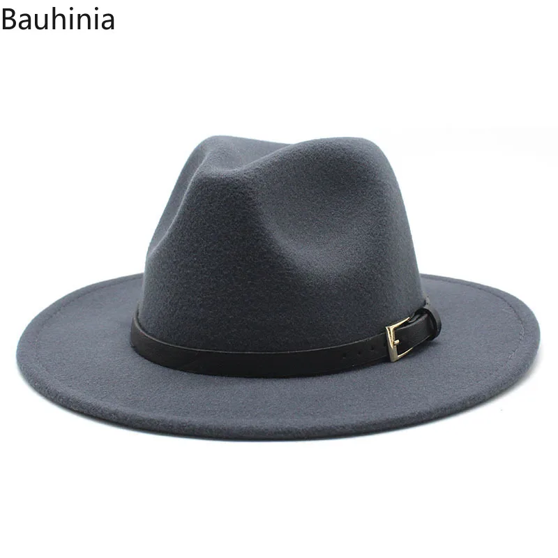 Белого цвета из шерсти Для женщин Шапки Шляпа С Широкими Полями Фетровая с