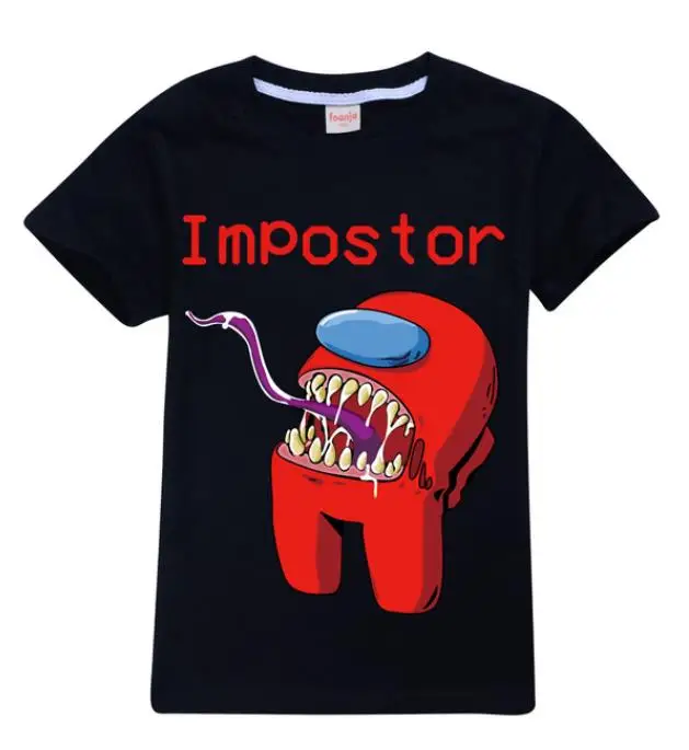 

Cartoon Kids Boys Girls T-shirt 2021 New Fashion Harajuku Graphic Game Impostor Children T Shirt Kawaii Summer Tops