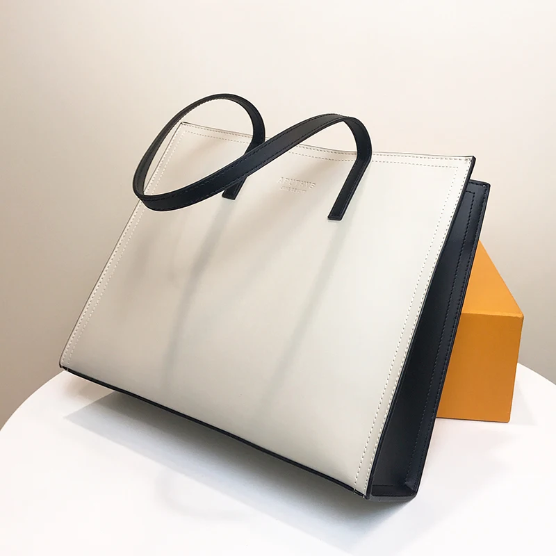 Новинка женская сумка Большая вместительная на плечо простые кожаные сумки